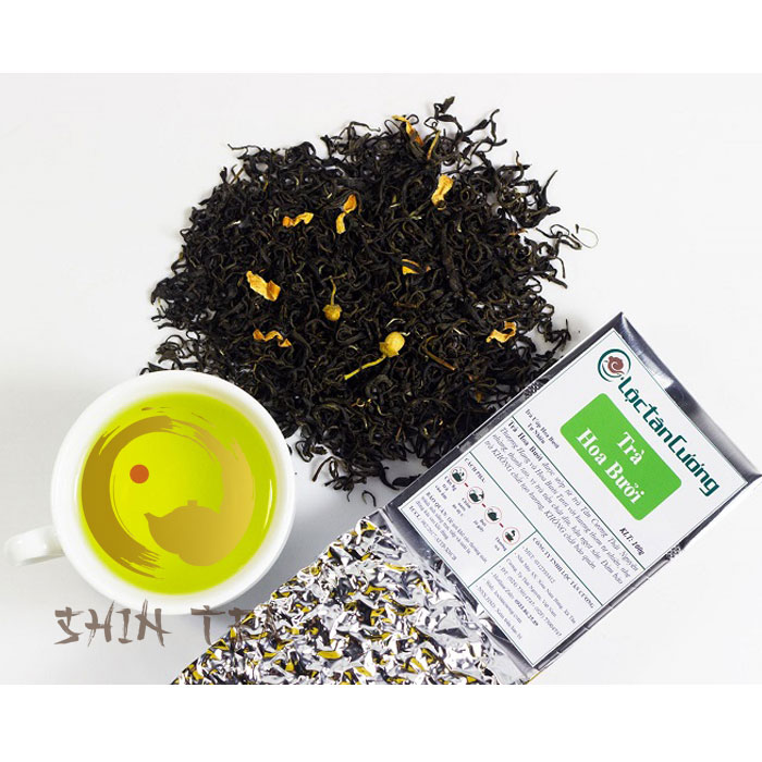 trà thái nguyên ướp hoa bưởi 250 gram
