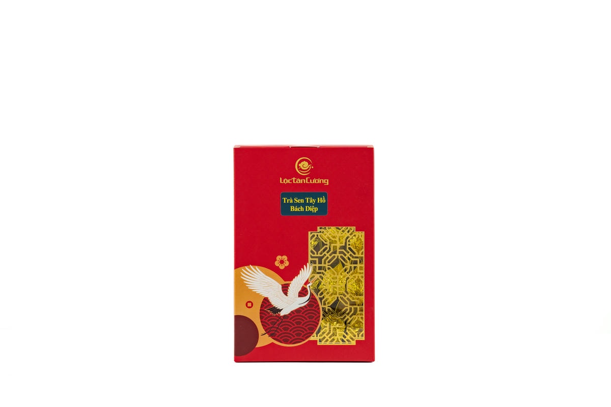 Trà Sen Tây Hồ Bách Diệp hộp 25 tép nhỏ 250 gram